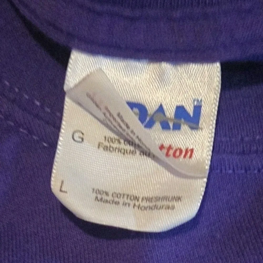 Vintage 2009‎ TCU T-Shirt Mens Large Purple Frogs For The Cure NCAA Football